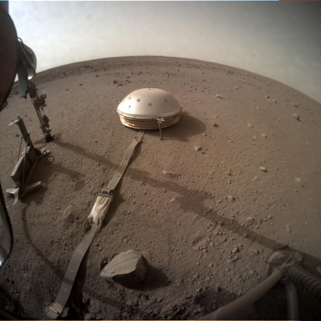 Nasa's Mars lander InSight acquired this image using its Instrument Context Camera on Sol 551