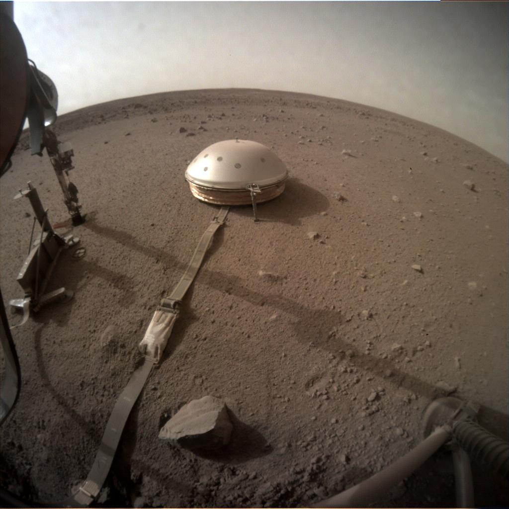 Nasa's Mars lander InSight acquired this image using its Instrument Context Camera on Sol 558