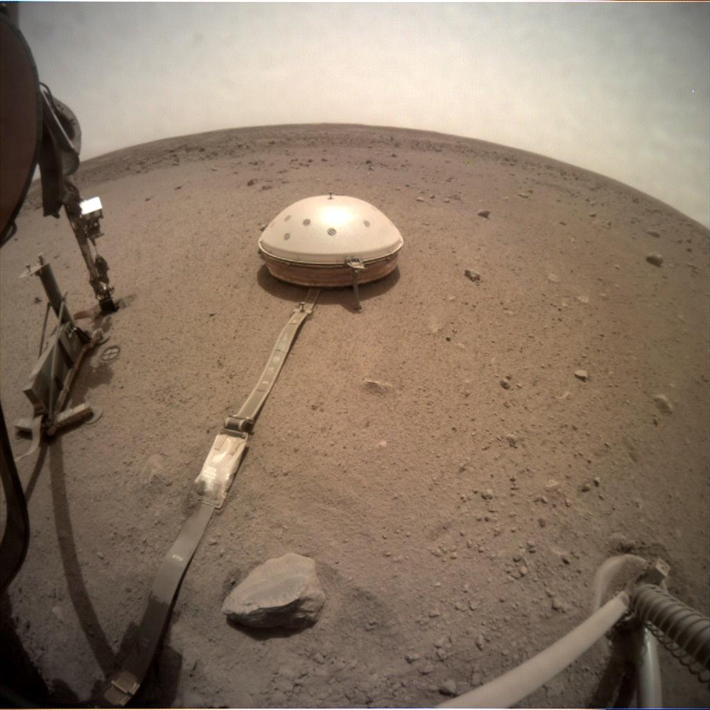 Nasa's Mars lander InSight acquired this image using its Instrument Context Camera on Sol 568