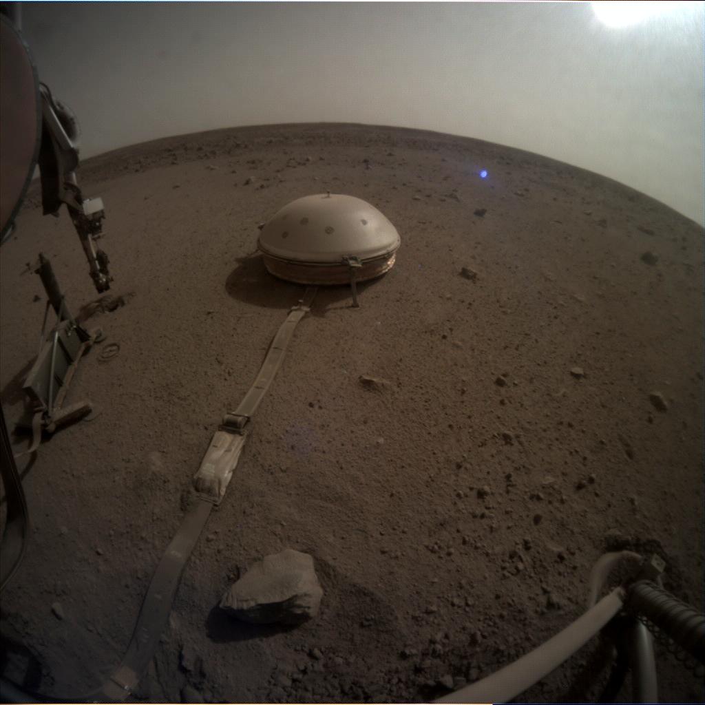Nasa's Mars lander InSight acquired this image using its Instrument Context Camera on Sol 598