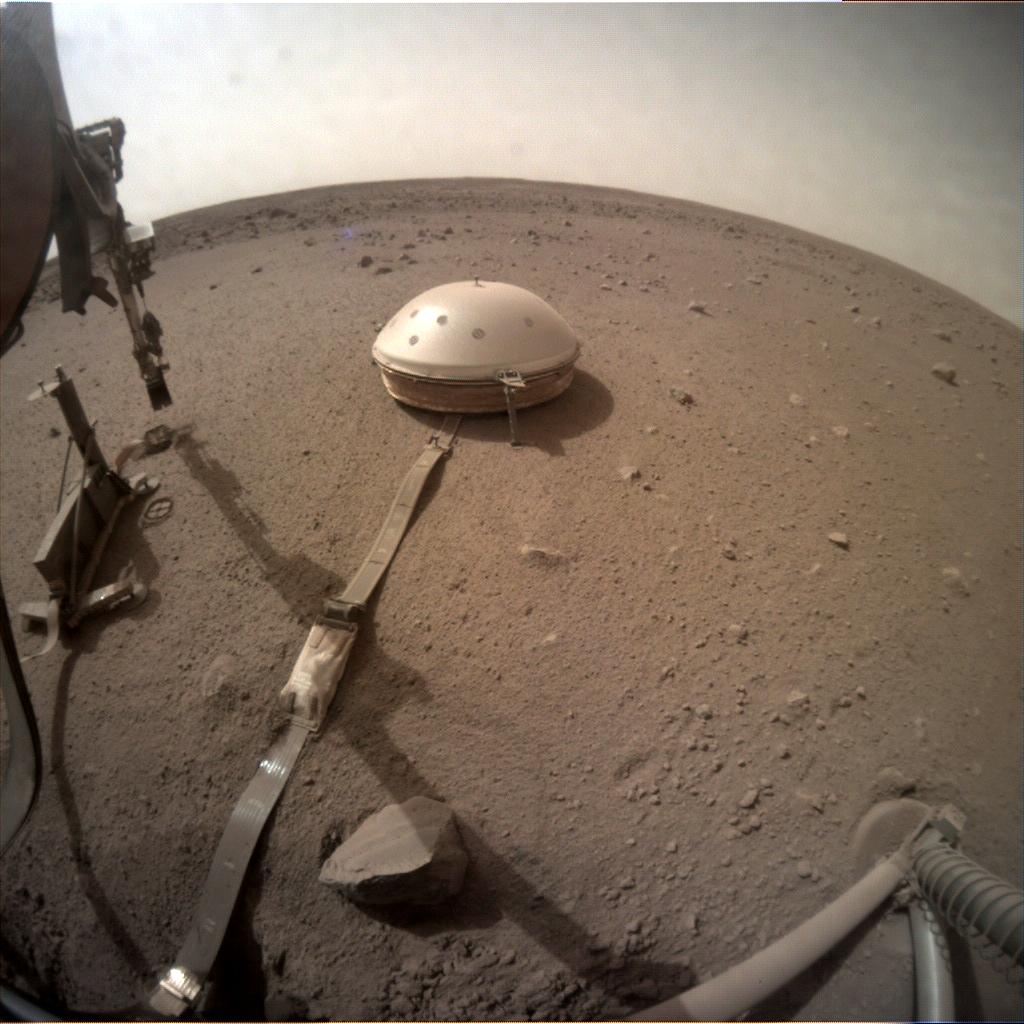 Nasa's Mars lander InSight acquired this image using its Instrument Context Camera on Sol 604