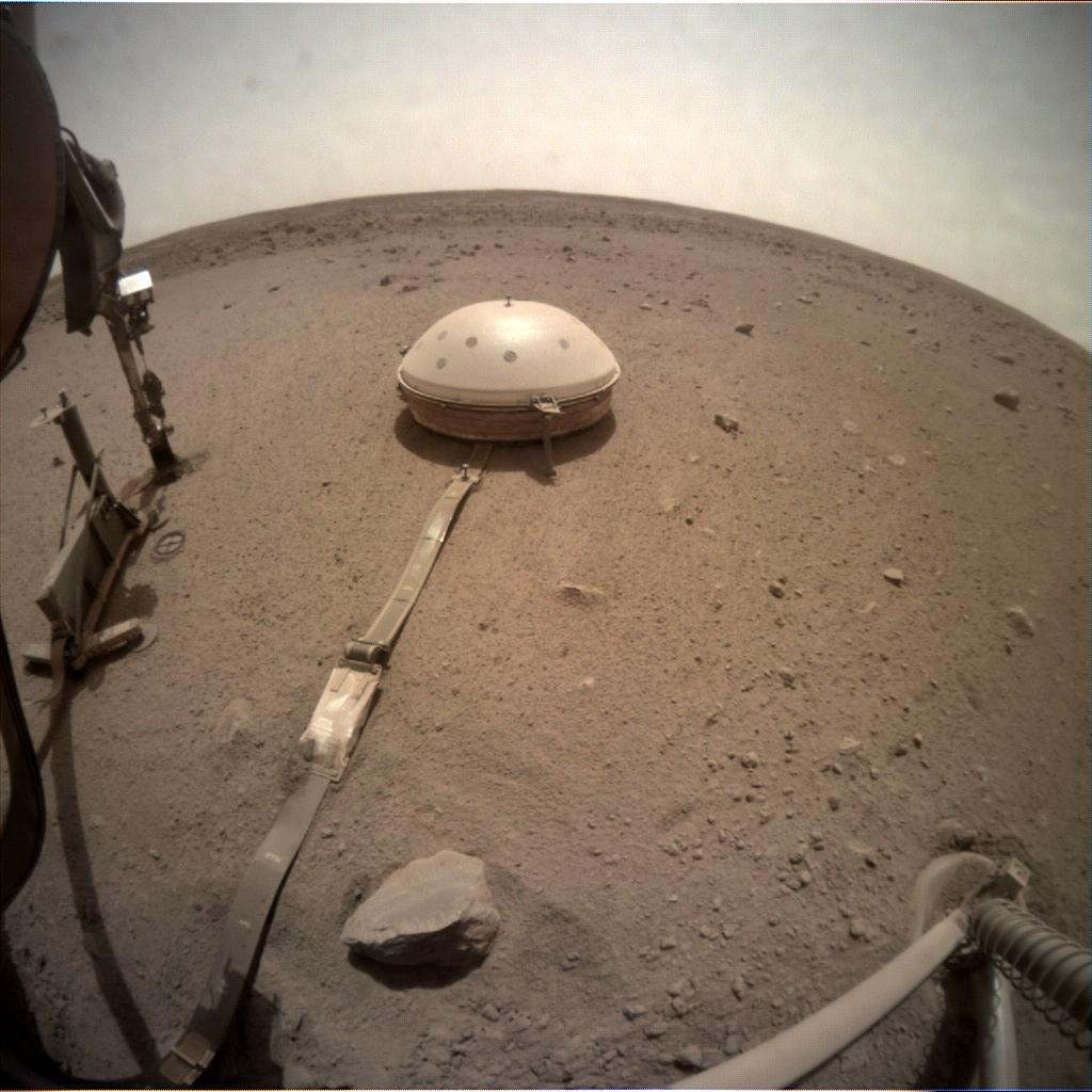 Nasa's Mars lander InSight acquired this image using its Instrument Context Camera on Sol 606