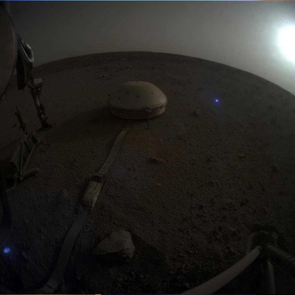 Nasa's Mars lander InSight acquired this image using its Instrument Context Camera on Sol 614