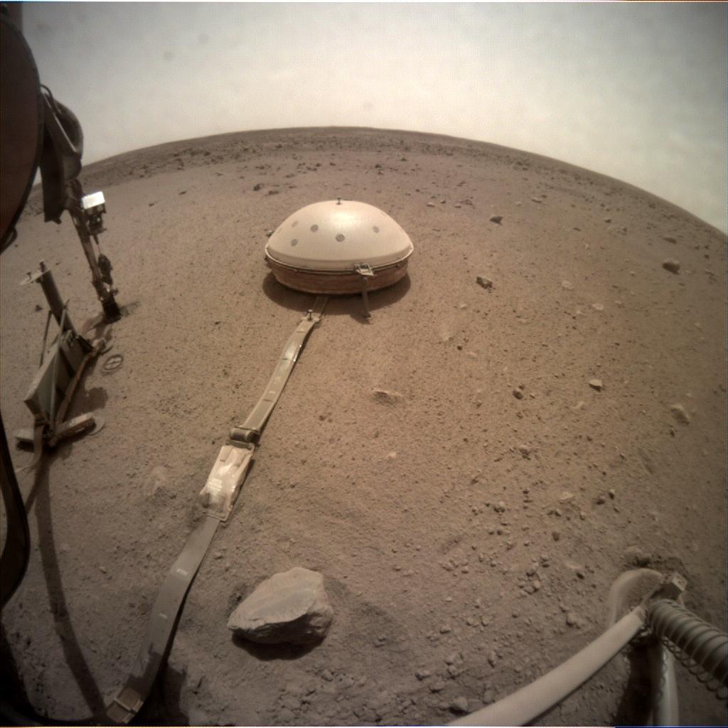 Nasa's Mars lander InSight acquired this image using its Instrument Context Camera on Sol 617