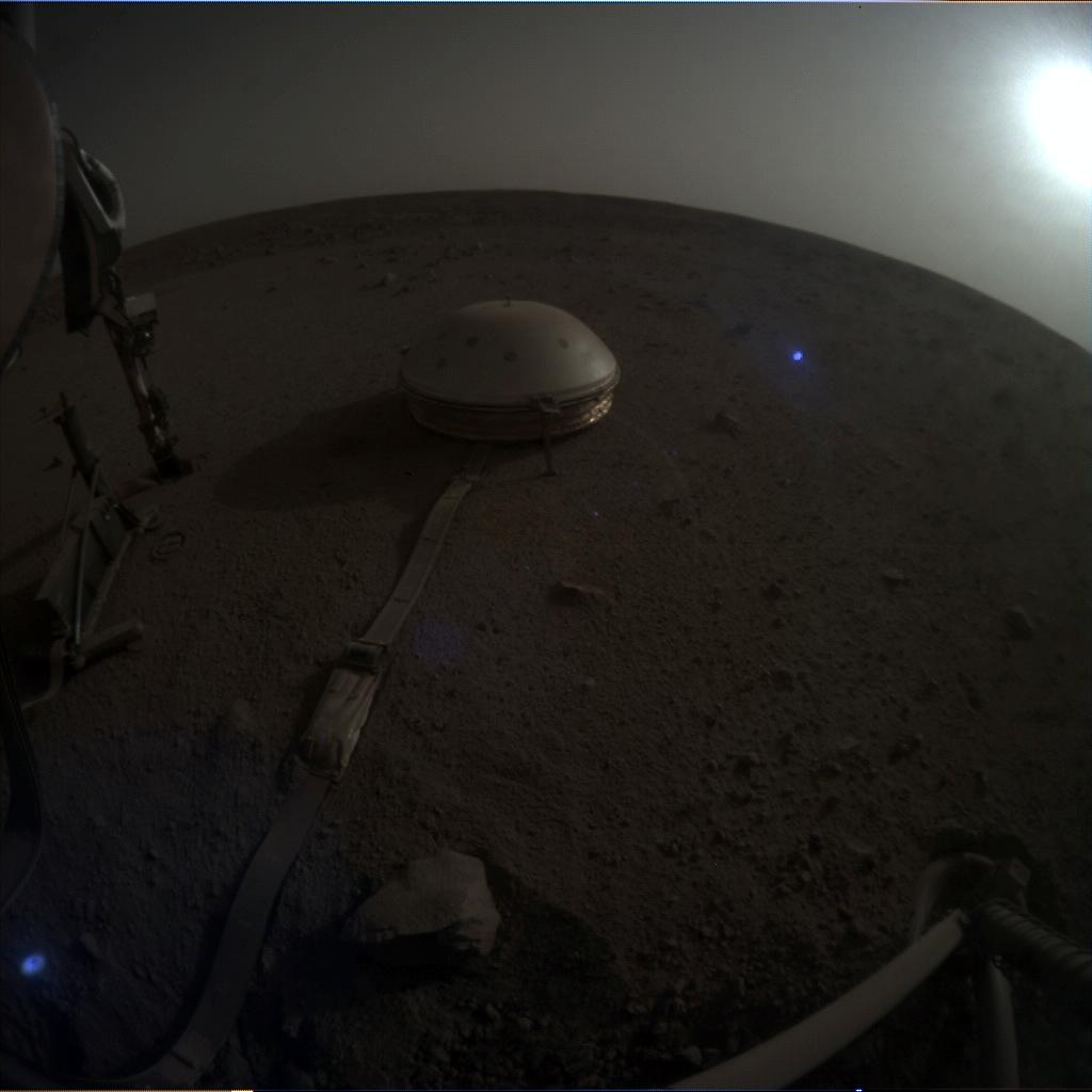 Nasa's Mars lander InSight acquired this image using its Instrument Context Camera on Sol 637