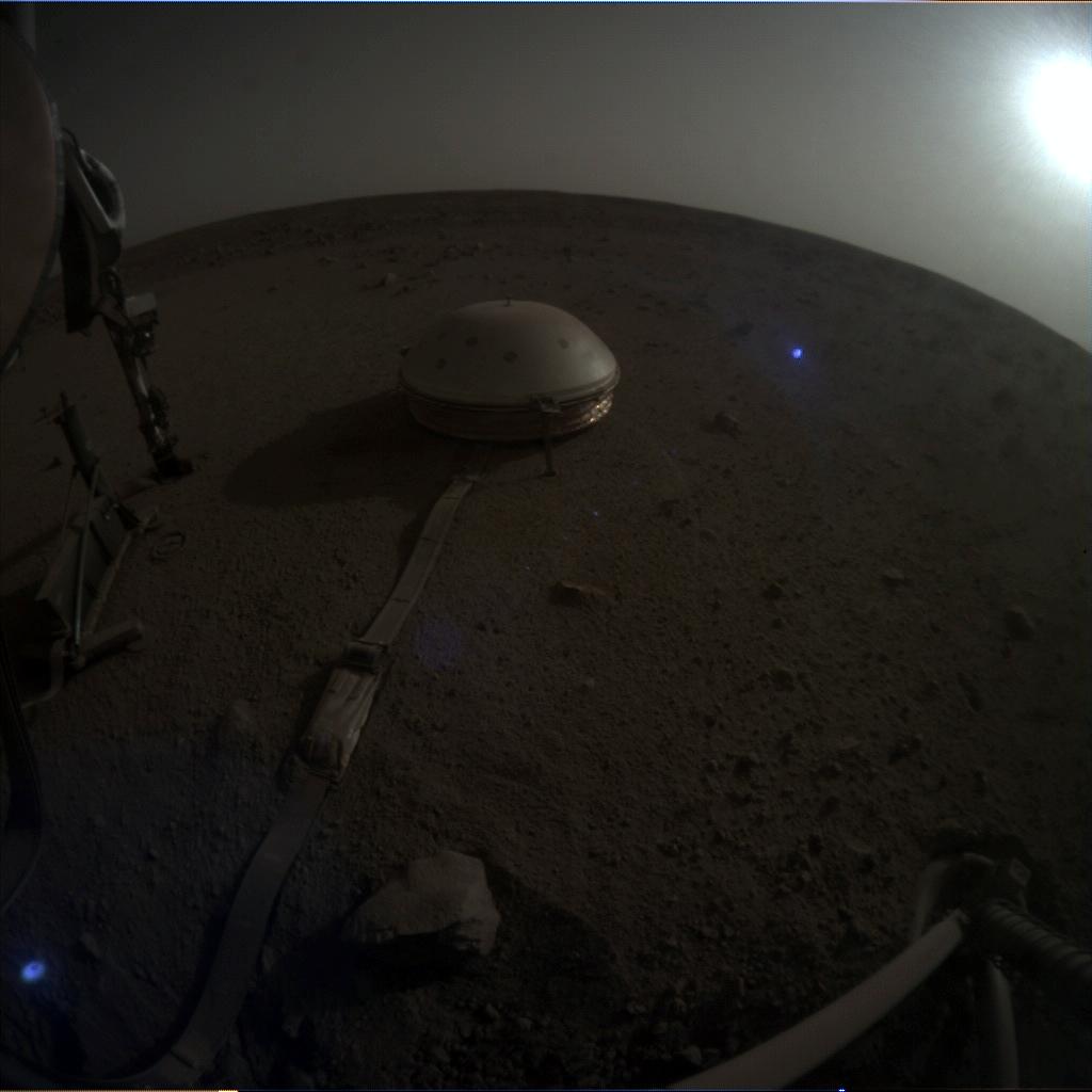 Nasa's Mars lander InSight acquired this image using its Instrument Context Camera on Sol 641