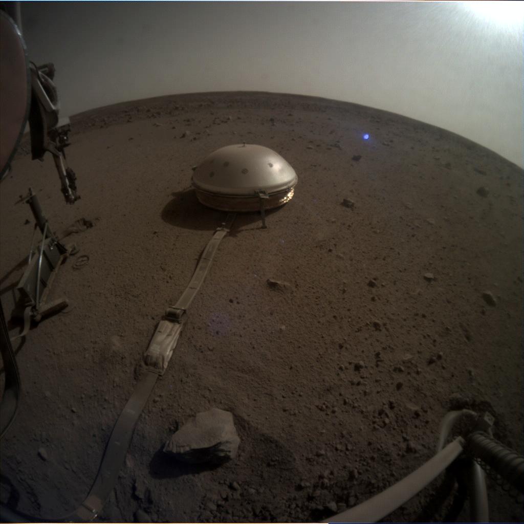Nasa's Mars lander InSight acquired this image using its Instrument Context Camera on Sol 659