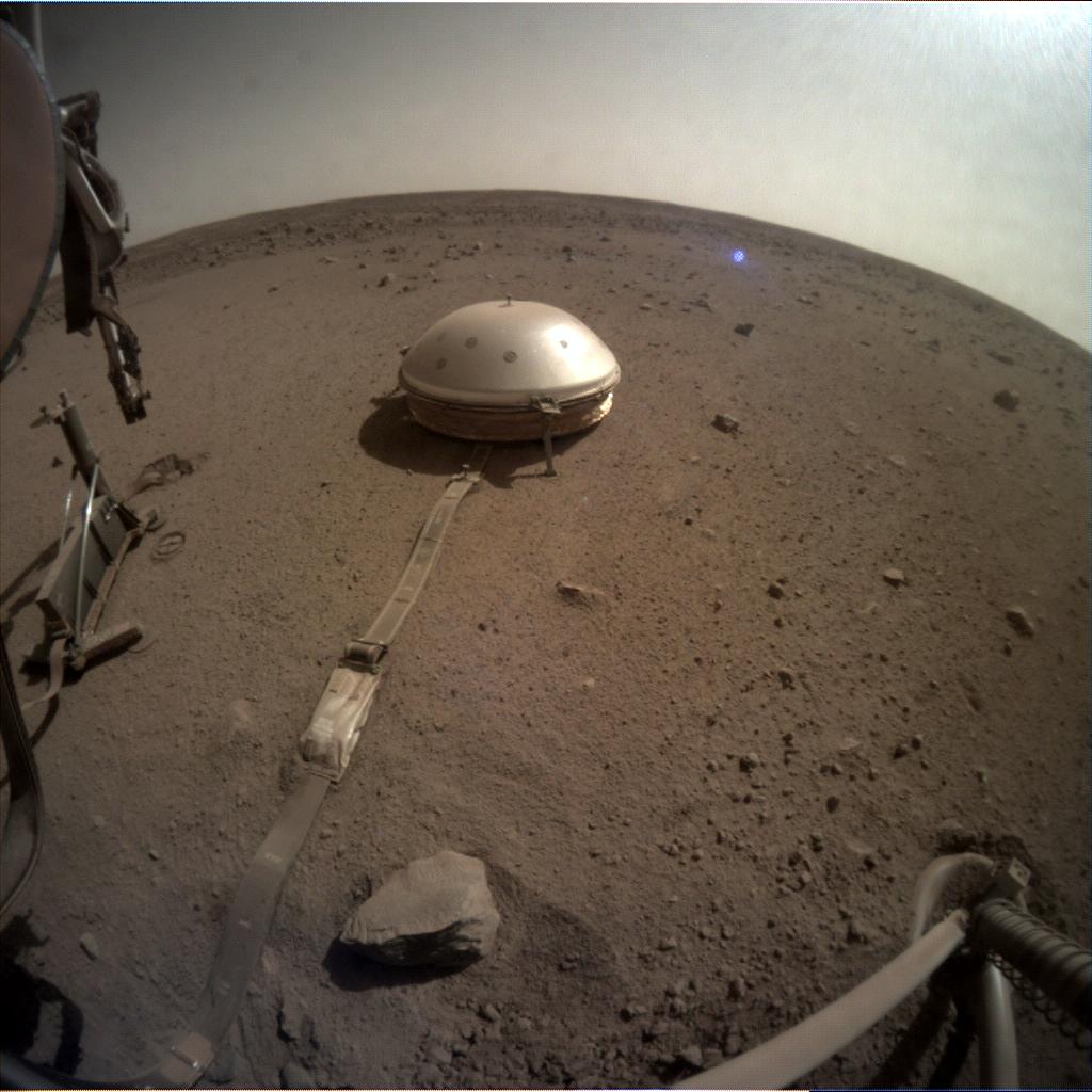 Nasa's Mars lander InSight acquired this image using its Instrument Context Camera on Sol 673