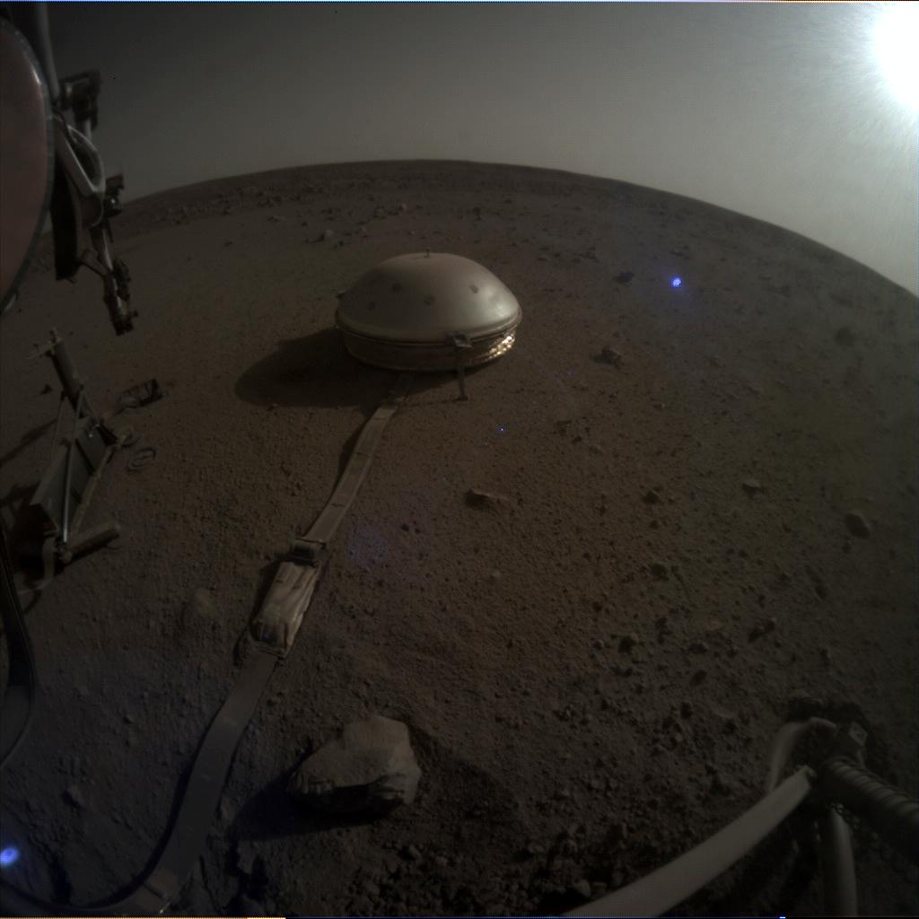 Nasa's Mars lander InSight acquired this image using its Instrument Context Camera on Sol 682