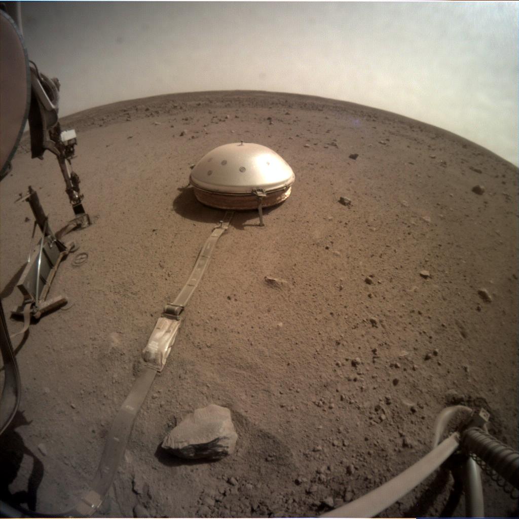 Nasa's Mars lander InSight acquired this image using its Instrument Context Camera on Sol 707