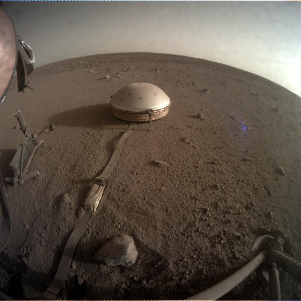 Nasa's Mars lander InSight acquired this image using its Instrument Context Camera on Sol 796