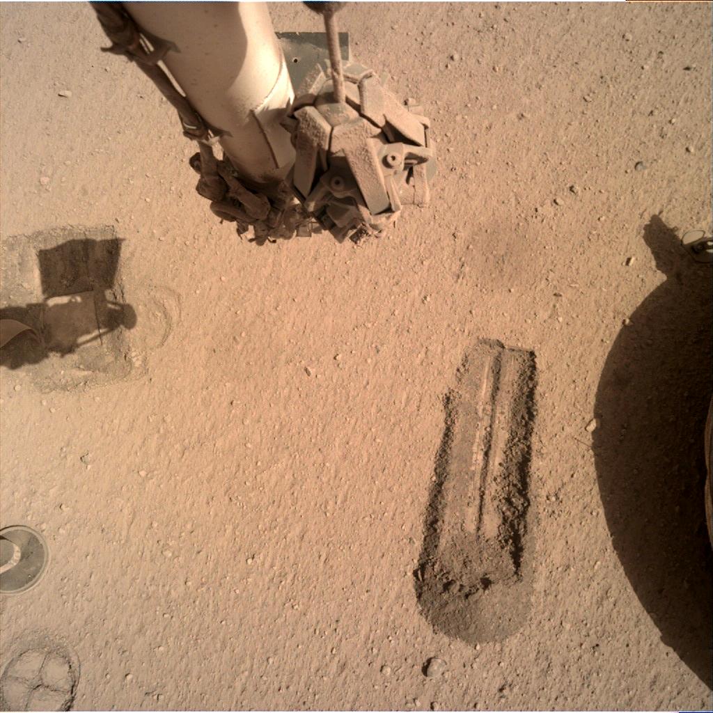 Nasa's Mars lander InSight acquired this image using its Instrument Deployment Camera on Sol 802