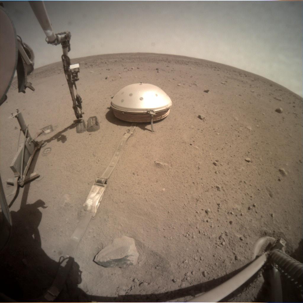 Nasa's Mars lander InSight acquired this image using its Instrument Context Camera on Sol 803