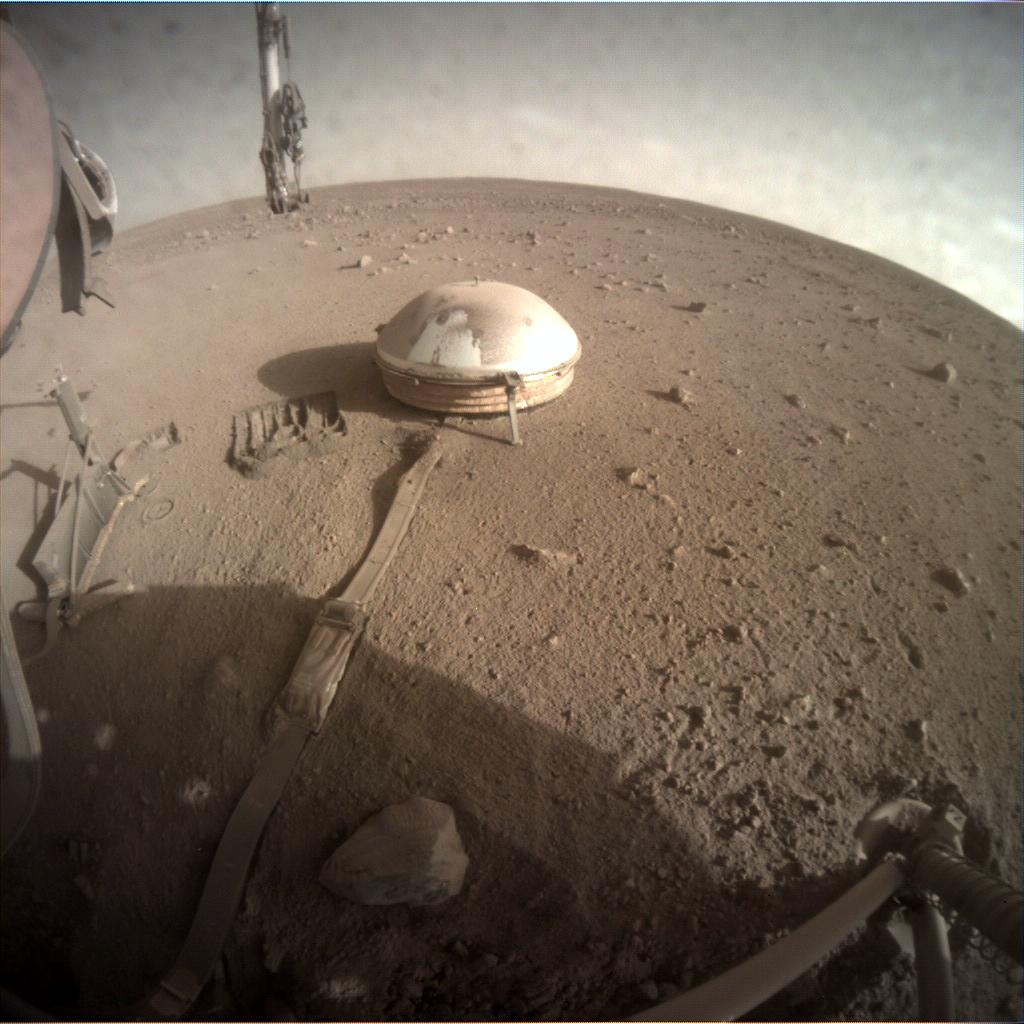 Nasa's Mars lander InSight acquired this image using its Instrument Context Camera on Sol 900