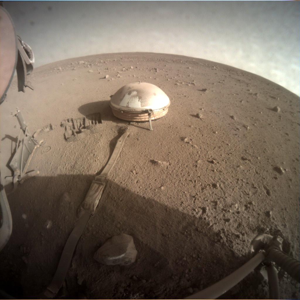 Nasa's Mars lander InSight acquired this image using its Instrument Context Camera on Sol 1041