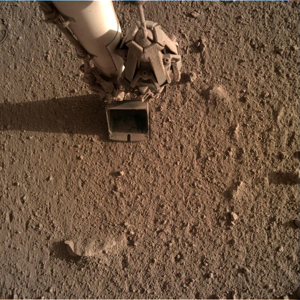 Nasa's Mars lander InSight acquired this image using its Instrument Deployment Camera on Sol 1091