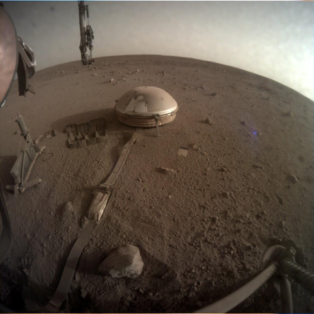 Nasa's Mars lander InSight acquired this image using its Instrument Context Camera on Sol 1143