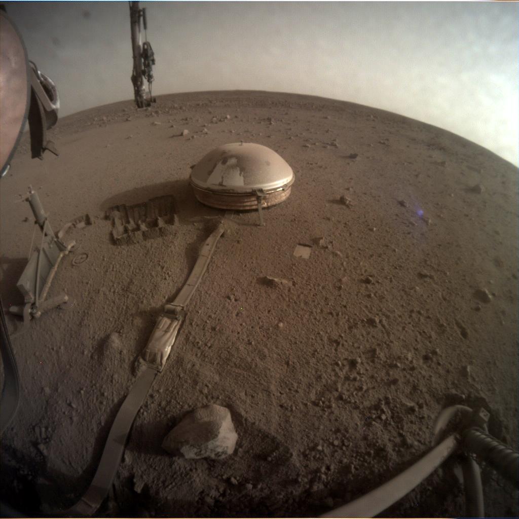 Nasa's Mars lander InSight acquired this image using its Instrument Context Camera on Sol 1146
