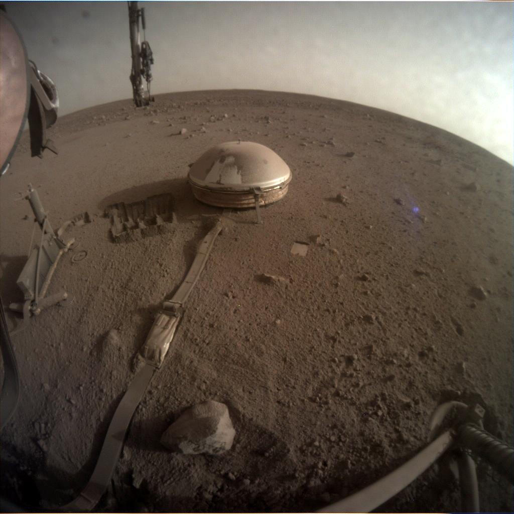 Nasa's Mars lander InSight acquired this image using its Instrument Context Camera on Sol 1148