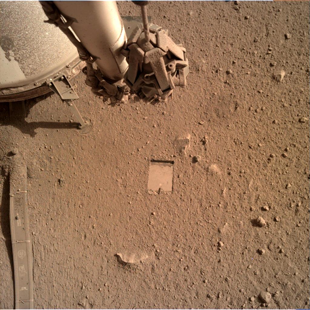 Nasa's Mars lander InSight acquired this image using its Instrument Deployment Camera on Sol 1157