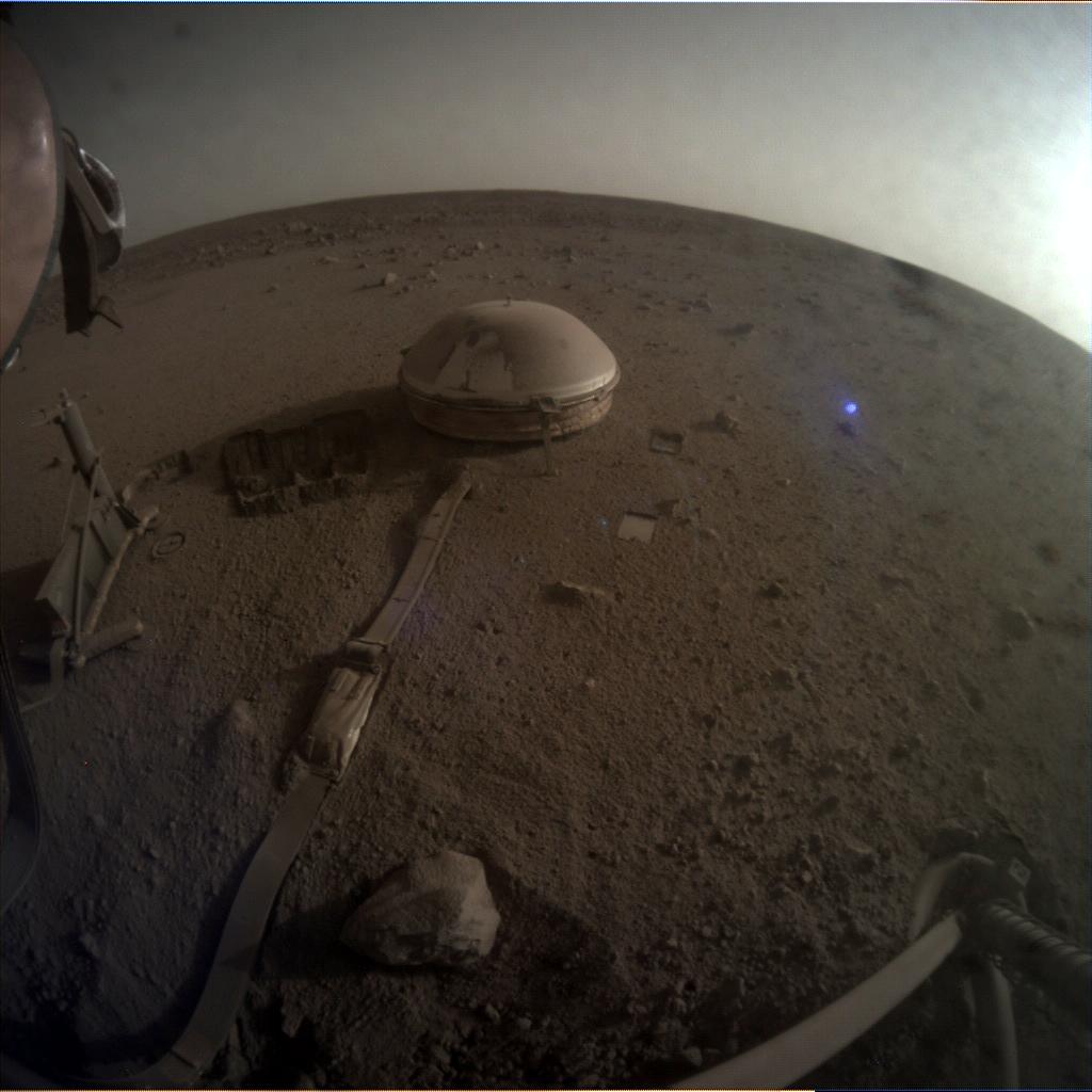 Nasa's Mars lander InSight acquired this image using its Instrument Context Camera on Sol 1200