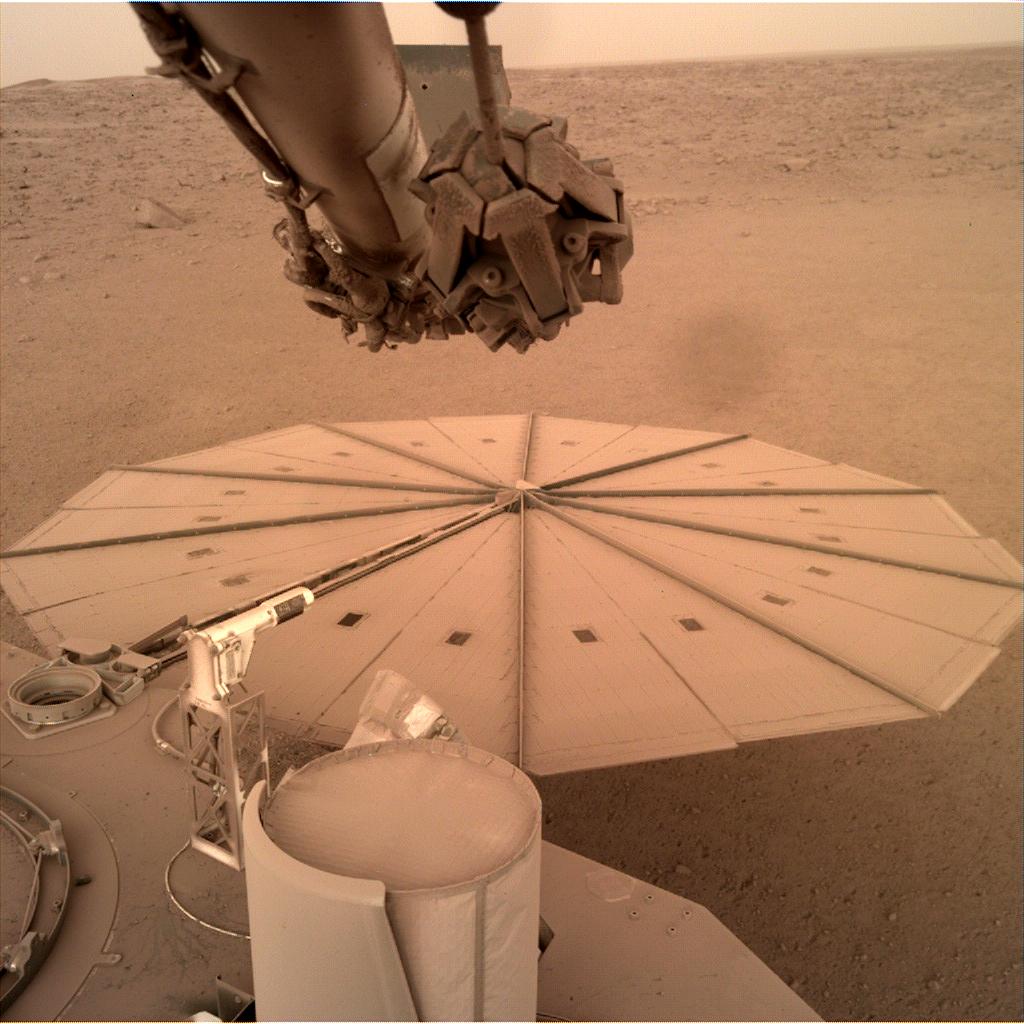 Nasa's Mars lander InSight acquired this image using its Instrument Deployment Camera on Sol 1238