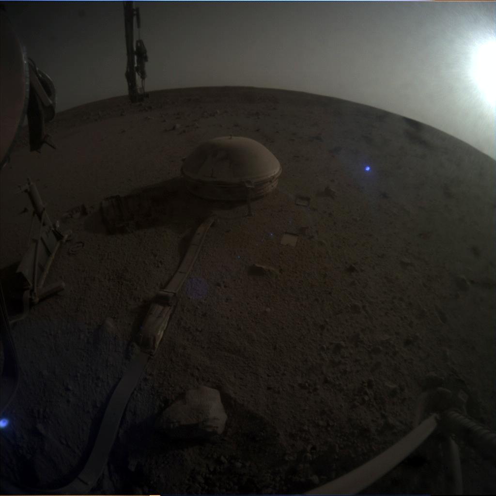 Nasa's Mars lander InSight acquired this image using its Instrument Context Camera on Sol 1335