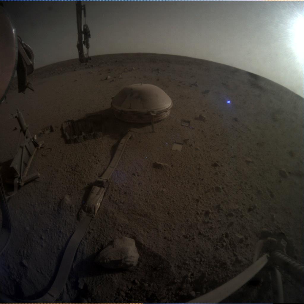 Nasa's Mars lander InSight acquired this image using its Instrument Context Camera on Sol 1362