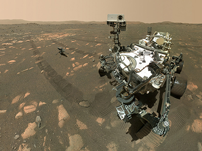Selfie taken by the Mars Perseverance rover.