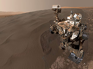 Curiosity Rover taking a selfie on Mars
