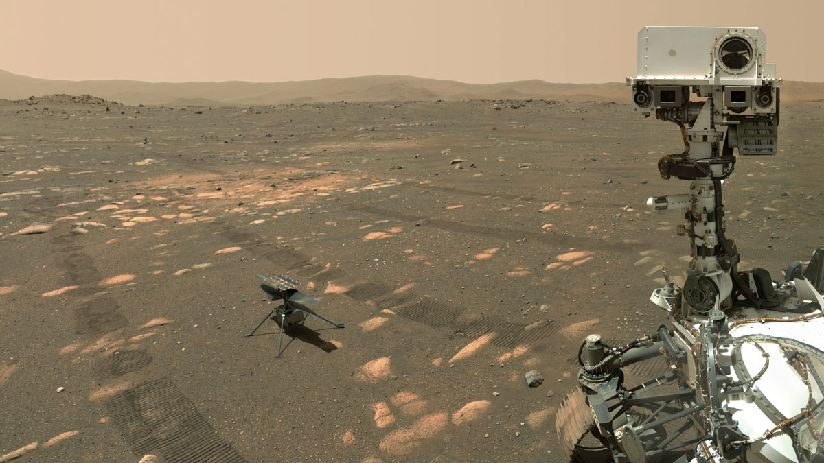 Perseverance's Selfie with Ingenuity – NASA Mars Exploration