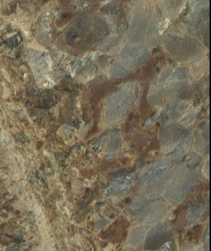Figure 1 is a detail of the natural surface outside of the abrasion patch.