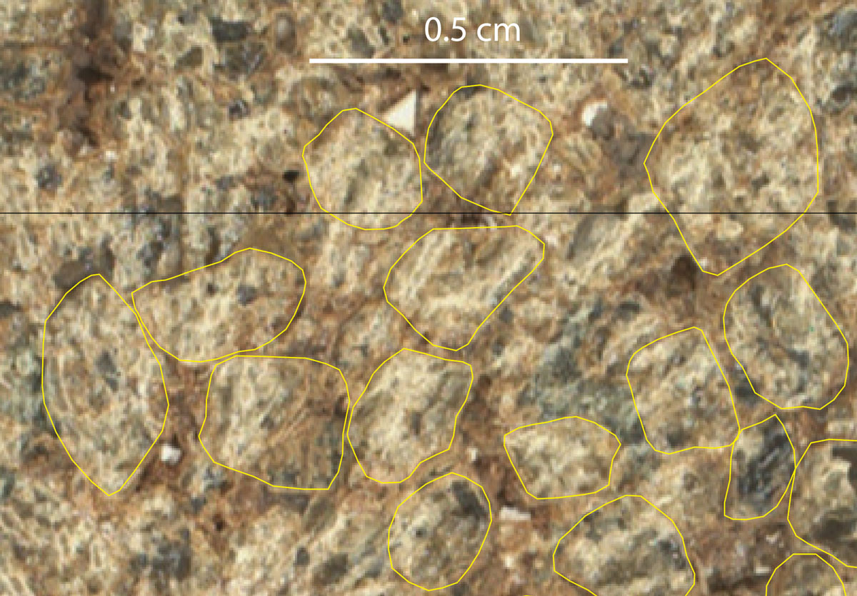 Figure 3 shows a detailed view of the rock surface.