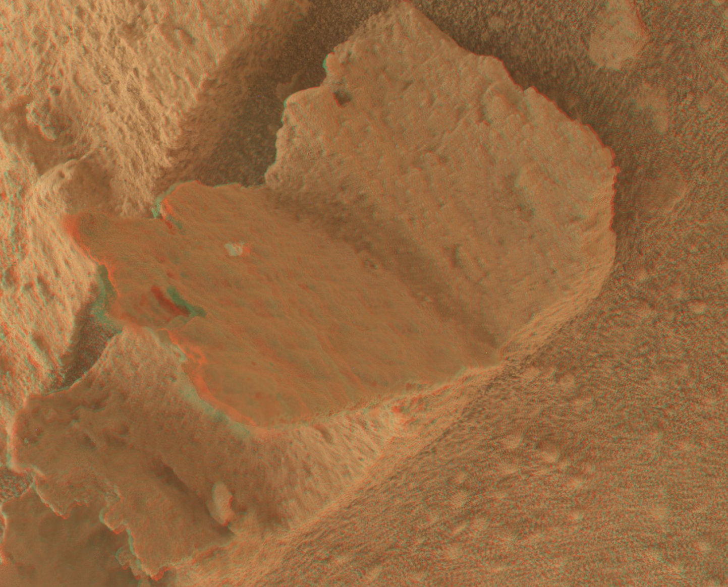 Figure A shows the image in an anaglyph that can be viewed with red-blue 3D glasses.