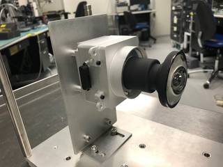 Engineering camera with a prototype lens