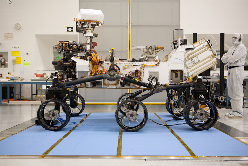 About the size of a small SUV, NASA's Curiosity rover is well equipped for a tour of Gale Crater on Mars.