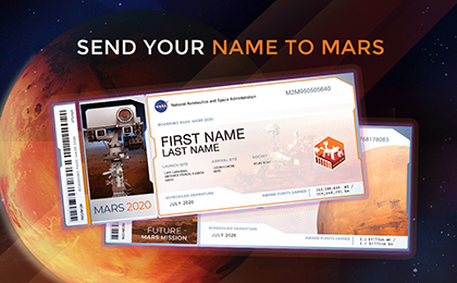 Send Your name to Mars