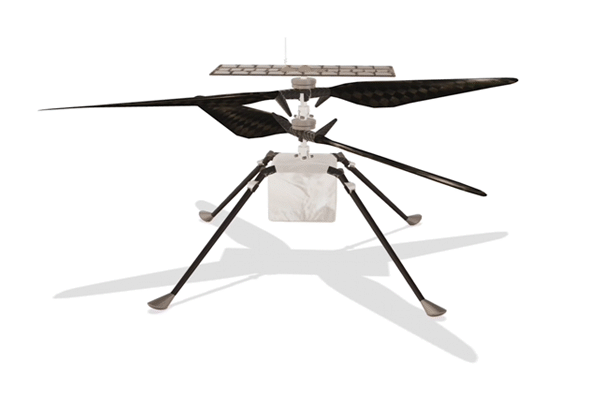 helicopter model - Voo de helicóptero em Marte foi um sucesso (19 de abril 2021)