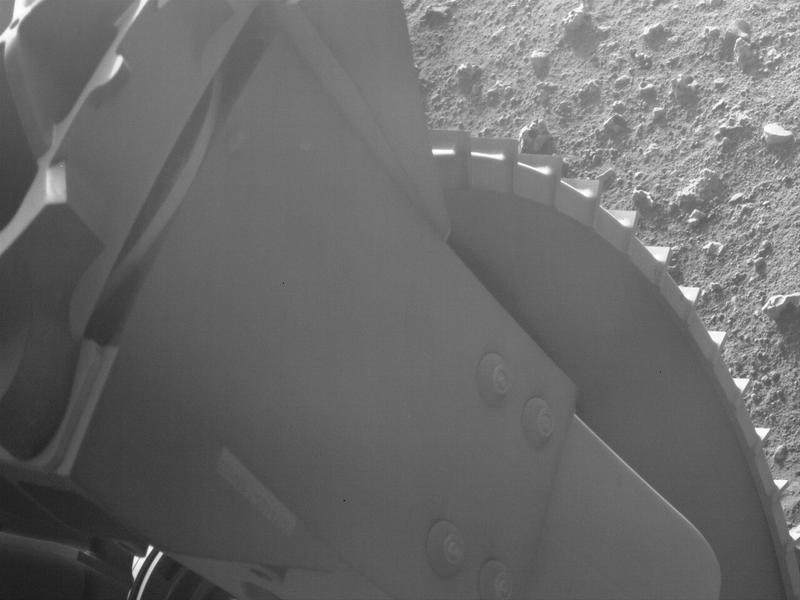 Mars Perseverance Sol 0: Rear Left Hazard Avoidance Camera (Hazcam)