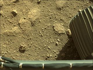 View image taken on Mars, Mars Perseverance Sol 2: Left Navigation Camera (Navcam)