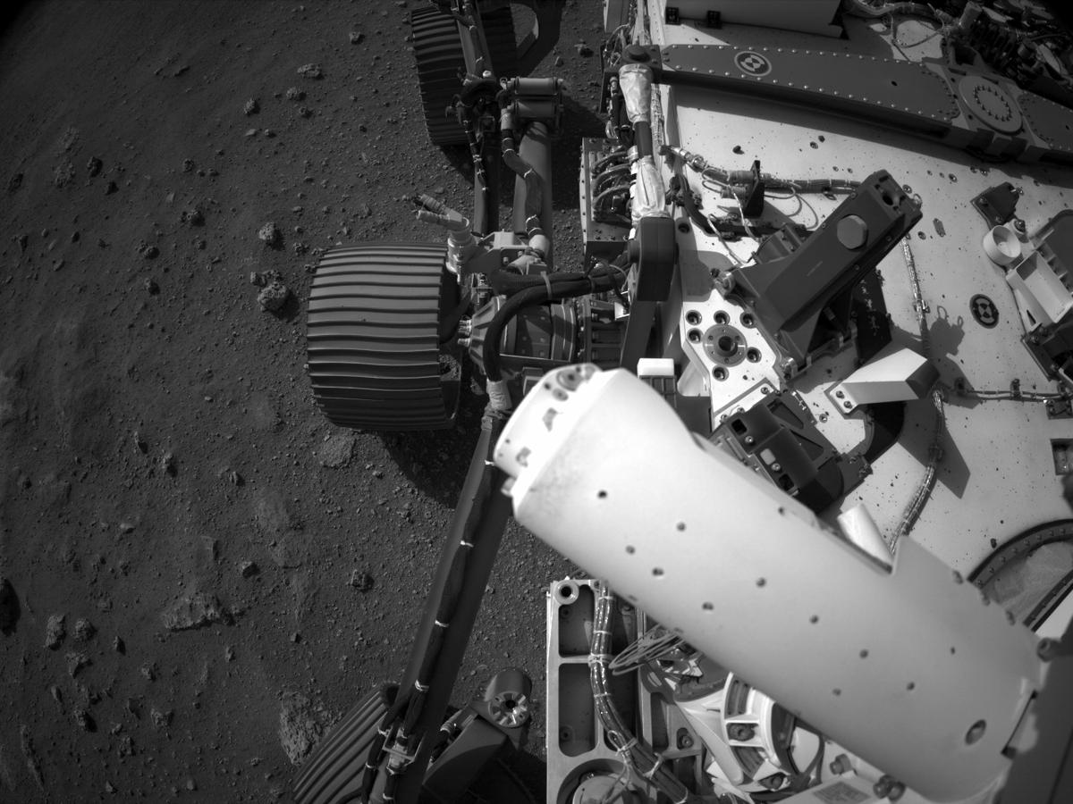 This image was taken by NAVCAM_LEFT onboard NASA's Mars rover Perseverance on Sol 2