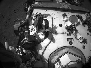 View image taken on Mars, Mars Perseverance Sol 2: Right Navigation Camera (Navcam)