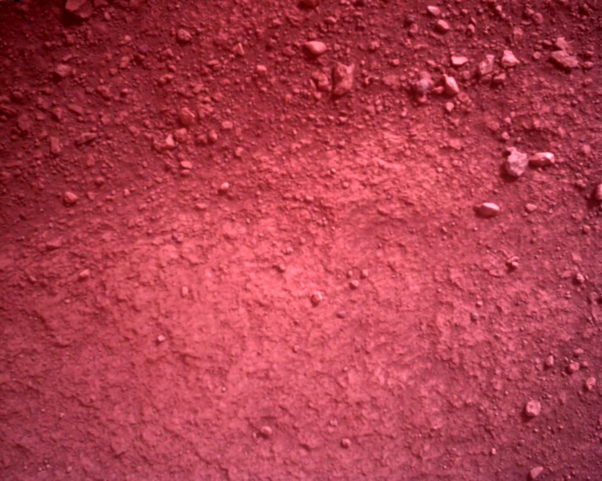 This image was taken by EDL_RDCAM onboard NASA's Mars rover Perseverance on Sol 4