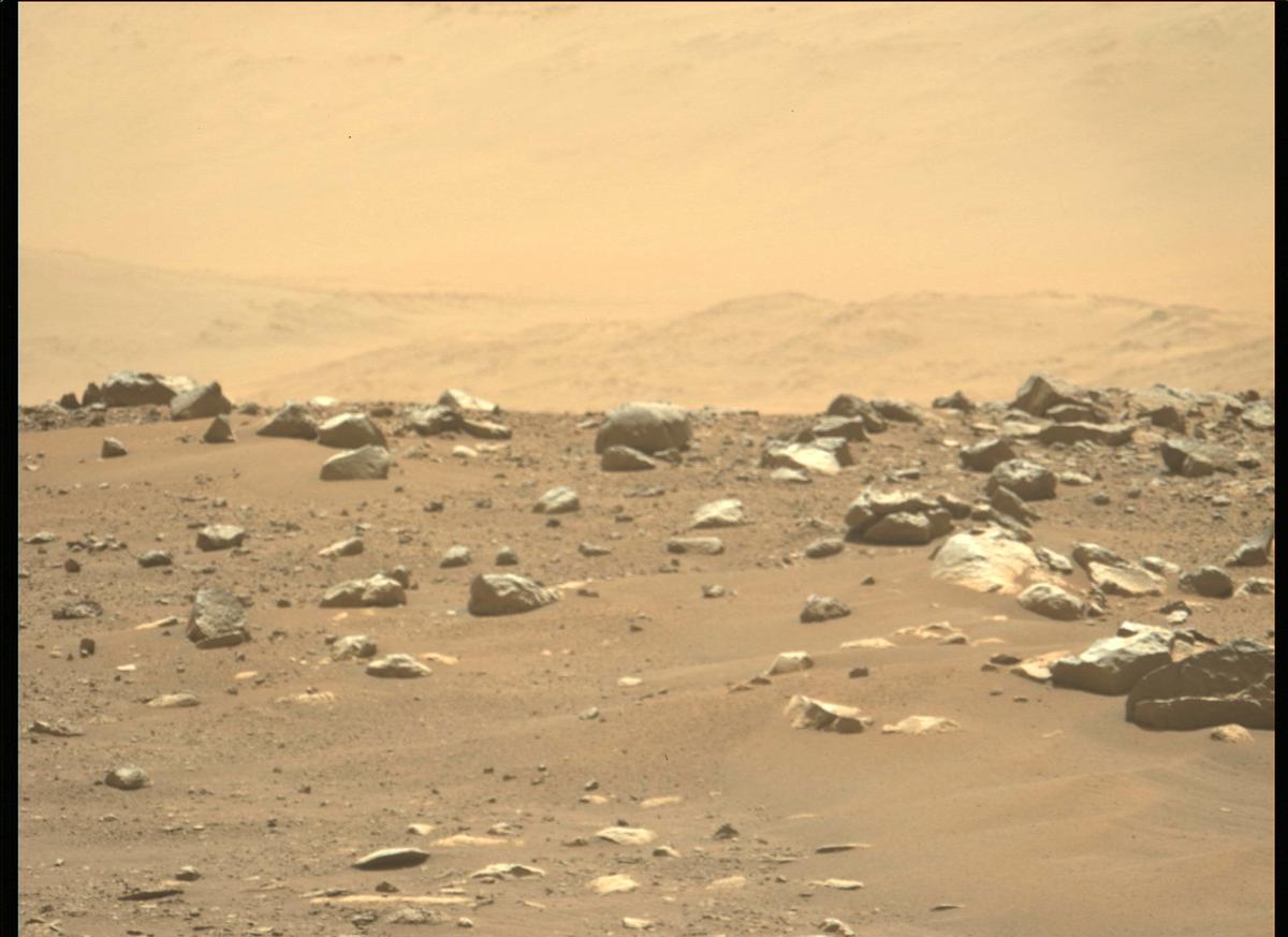 This image was taken by MCZ_LEFT onboard NASA's Mars rover Perseverance on Sol 4