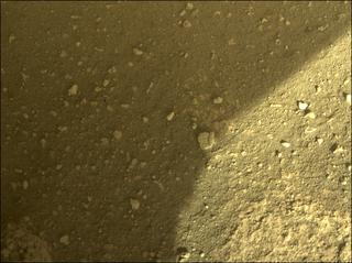 View image taken on Mars, Mars Perseverance Sol 9: Front Left Hazard Avoidance Camera (Hazcam)