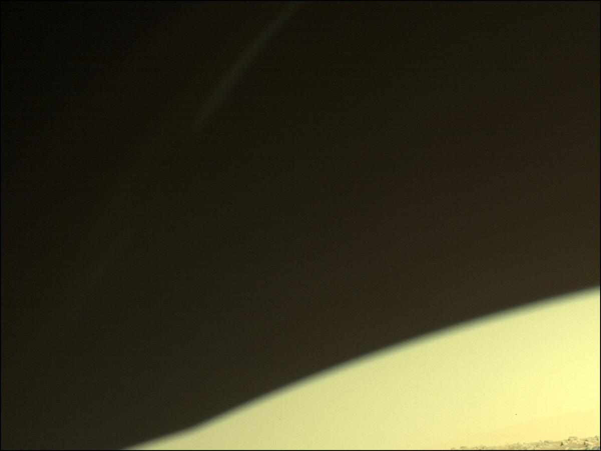 This image was taken by FRONT_HAZCAM_RIGHT_A onboard NASA's Mars rover Perseverance on Sol 9