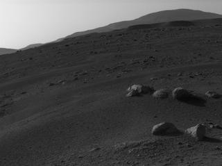 View image taken on Mars, Mars Perseverance Sol 9: Rear Right Hazard Avoidance Camera (Hazcam)