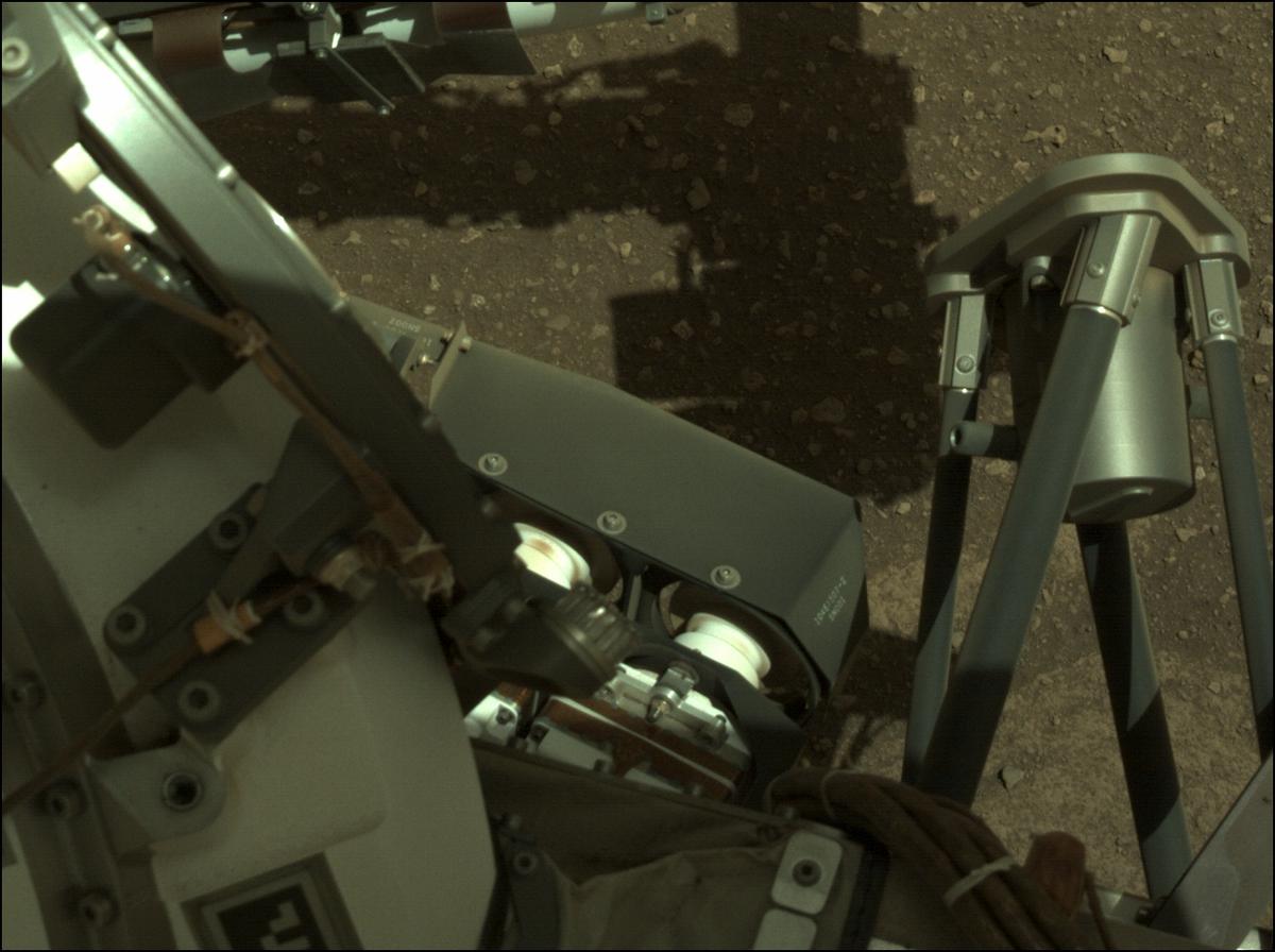 This image was taken by NAVCAM_LEFT onboard NASA's Mars rover Perseverance on Sol 12