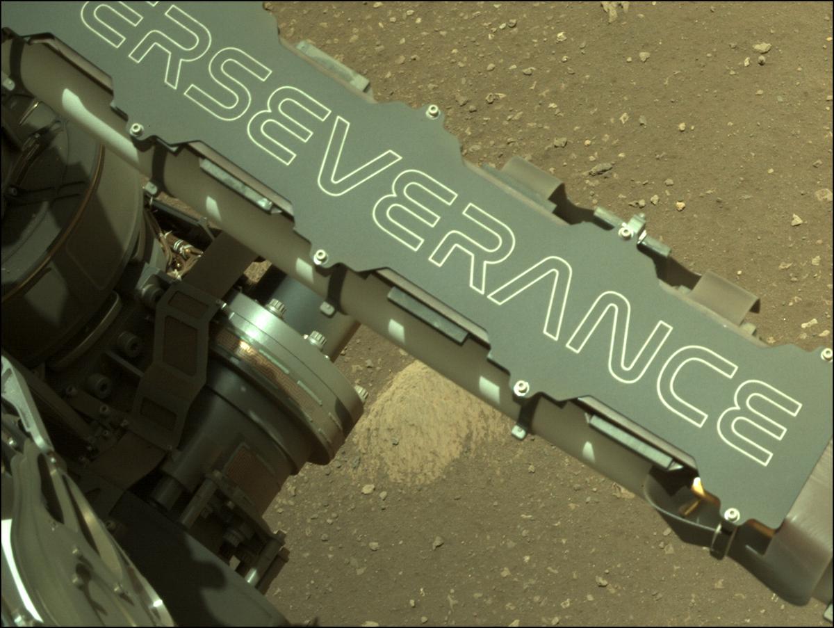 This image was taken by NAVCAM_RIGHT onboard NASA's Mars rover Perseverance on Sol 12