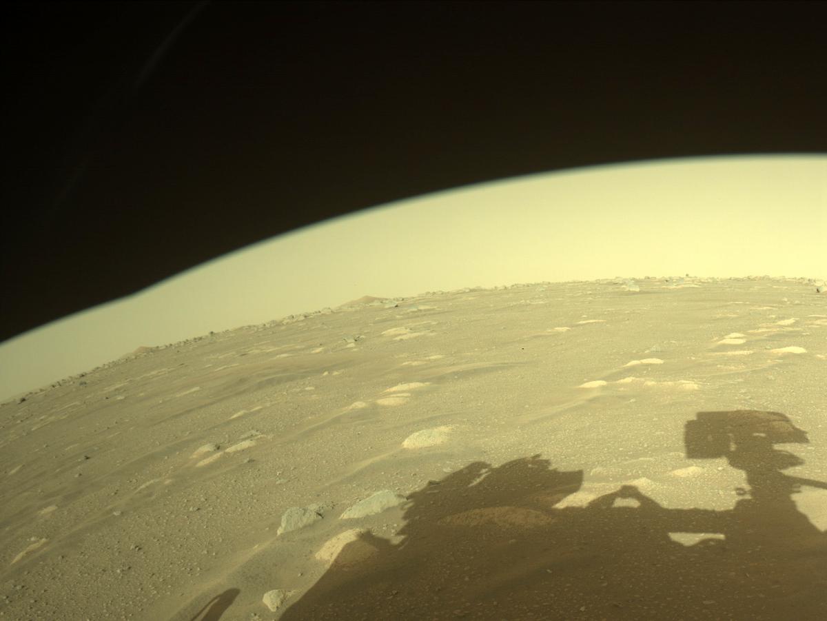 This image was taken by FRONT_HAZCAM_RIGHT_A onboard NASA's Mars rover Perseverance on Sol 15